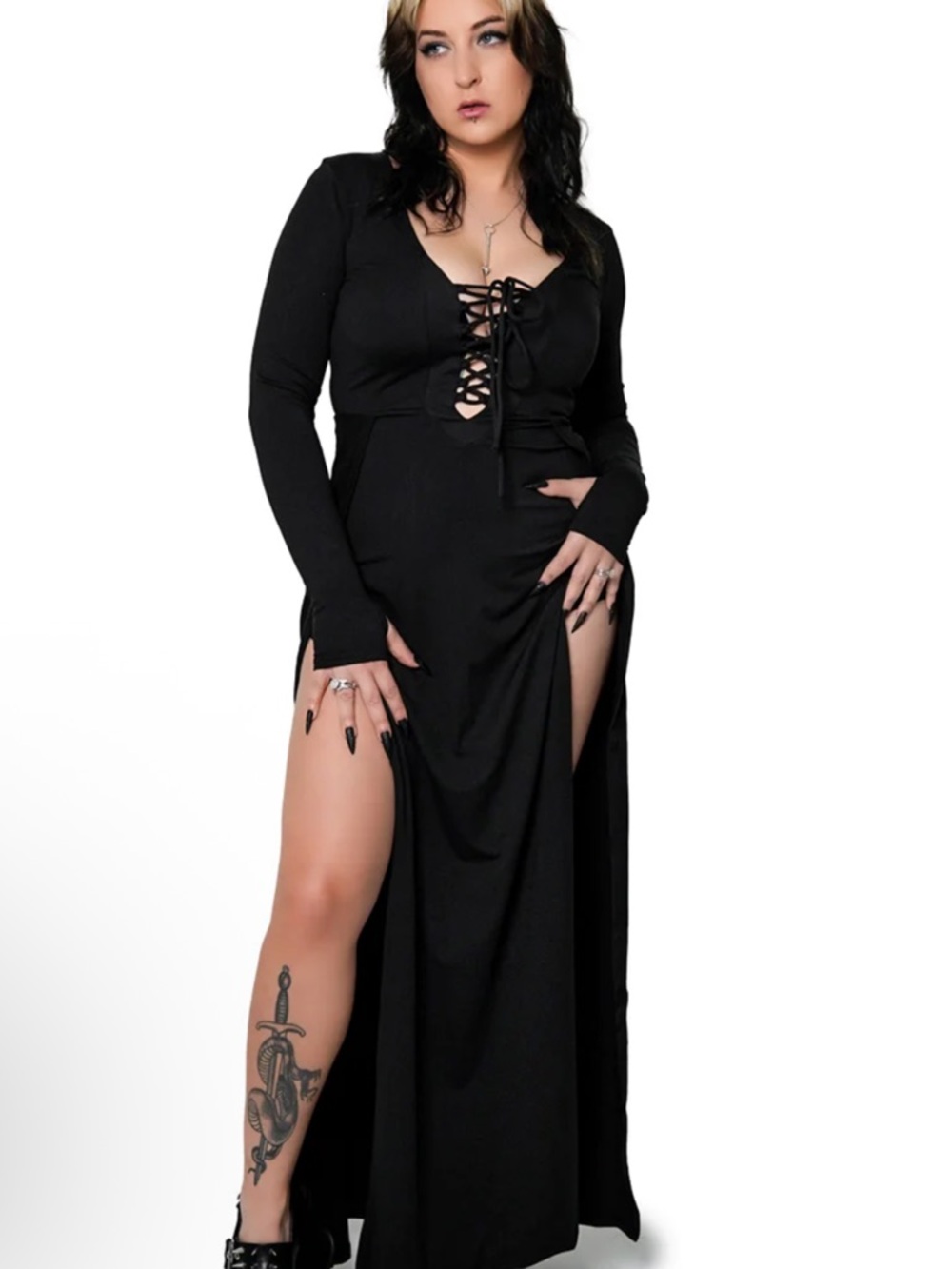 Forest Ink Morticia Maxi Dress - Sold out forever - hard to find